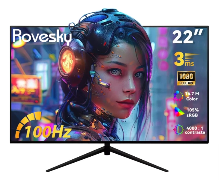 21.45 Full HD LCD Monitor | 60Hz | 1.2ms Response Time | VESA Mount | HDMI & VGA Inputs
