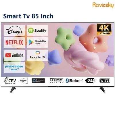 Rovesky 85-Inch 4K AI Smart TV