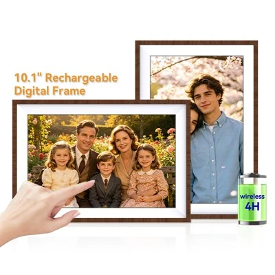10.1 Inch WiFi Digital Photo Frame Rechargeable